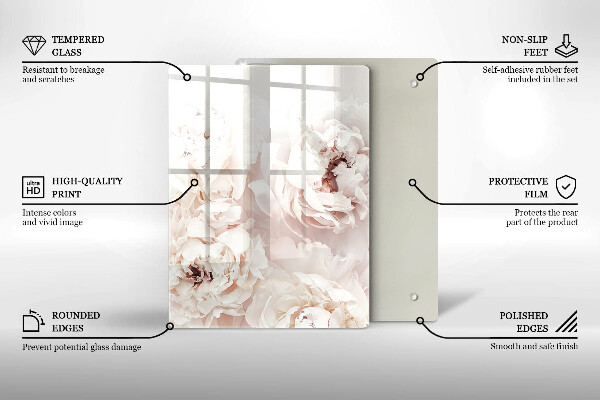 Steklena podloga za rezanje Rumena