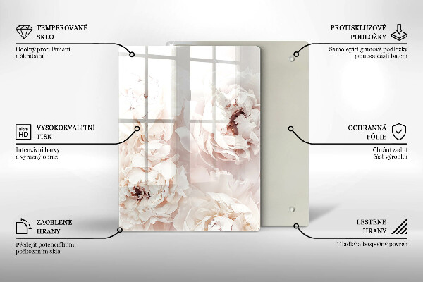 Steklena podloga za rezanje Rumena