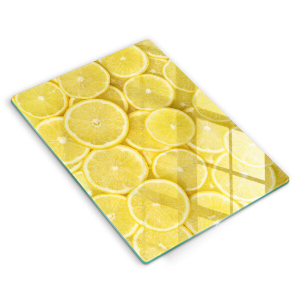 Steklena podloga za rezanje Sadež limone