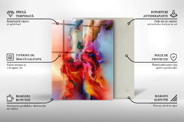 Steklena podloga za rezanje Kava in fižol