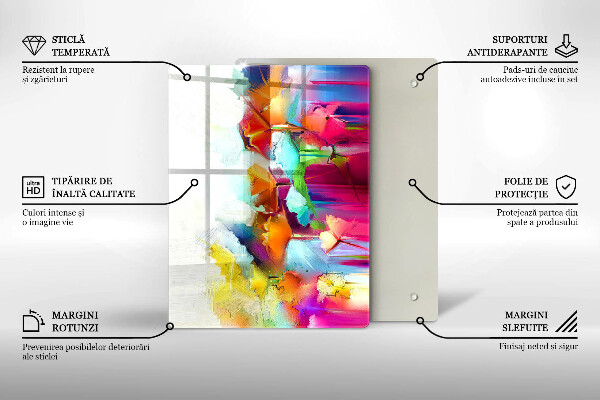 Steklena podloga za rezanje Sadje avokada