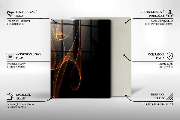 Steklena podloga za rezanje Zelena zelenjava