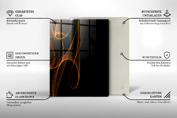 Steklena podloga za rezanje Zelena zelenjava