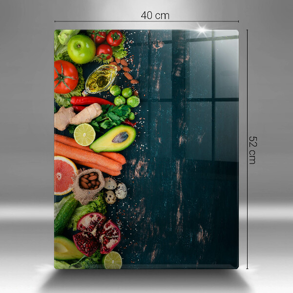 Steklena podloga za rezanje Sadje in zelenjava