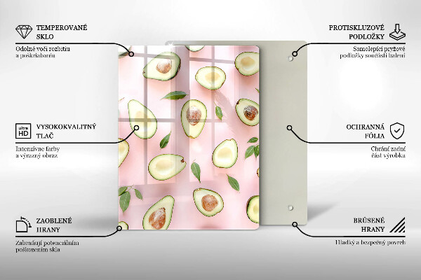 Steklena podloga za rezanje Sadje in zelenjava