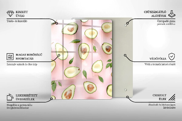 Steklena podloga za rezanje Sadje in zelenjava