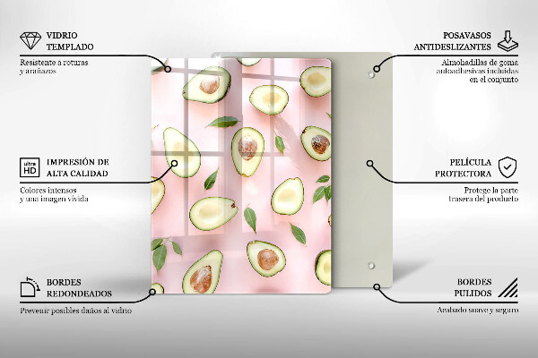 Steklena podloga za rezanje Sadje in zelenjava