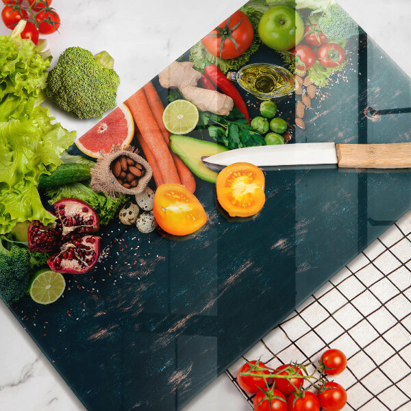 Steklena podloga za rezanje Sadje in zelenjava