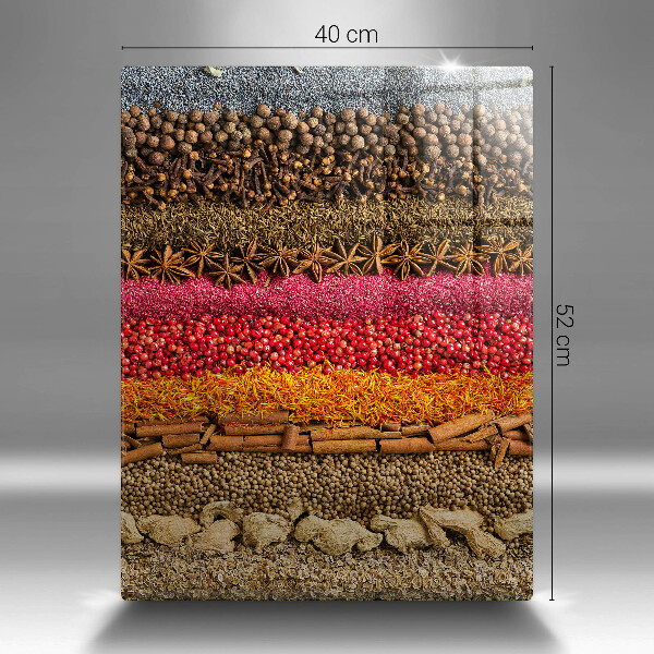 Steklena podloga za rezanje Pisane začimbe