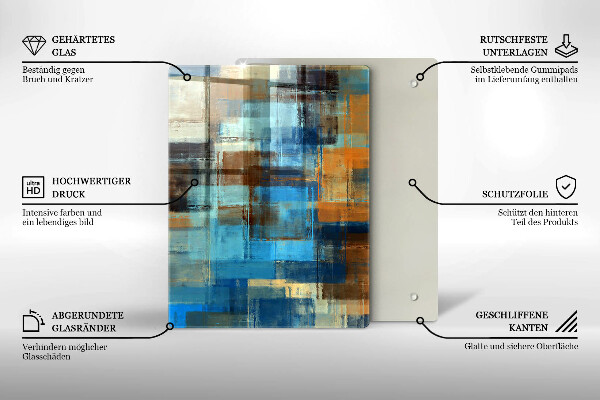 Steklena podloga za rezanje Pisane začimbe