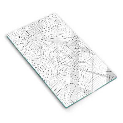 Steklena podloga za rezanje Abstraktne oblike