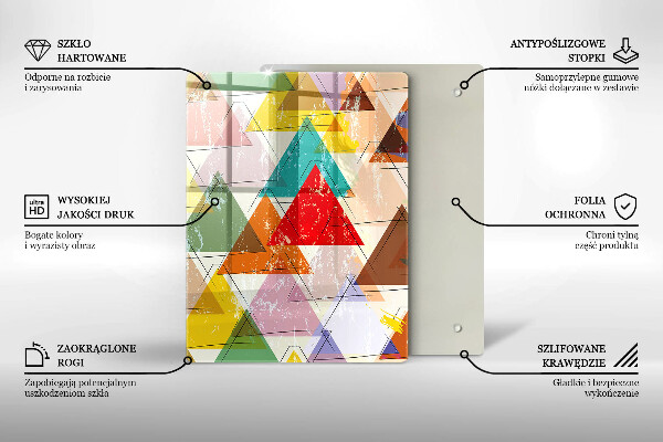 Steklena podloga za rezanje Pisano nebo