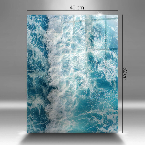 Steklena podloga za rezanje Valovi morske vode