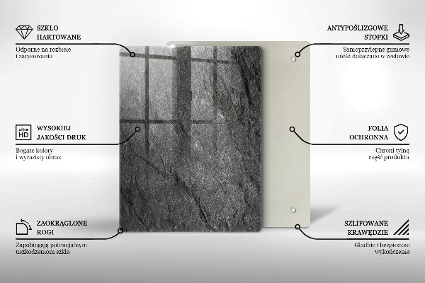 Steklena podloga za rezanje Valovi morske vode