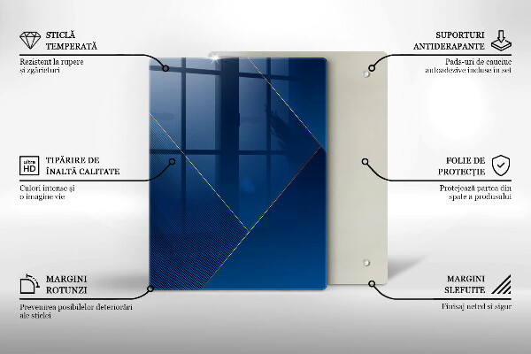 Steklena podloga za rezanje Geometrijski elementi