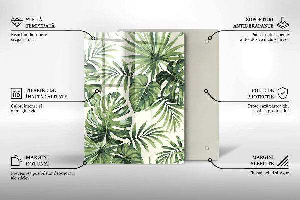 Steklena podloga za rezanje Zimski okraski