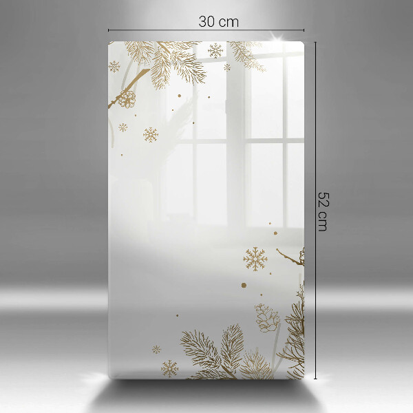 Steklena podloga za rezanje Zimski okraski