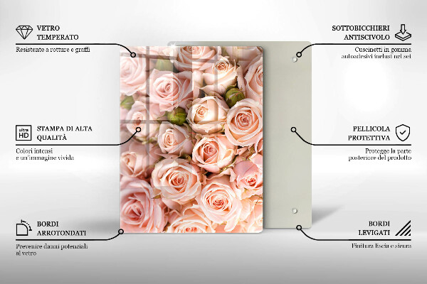 Steklena podloga za rezanje Naravni žilni list