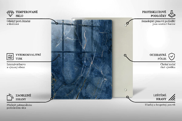 Steklena podloga za rezanje Dekorativna kamenina
