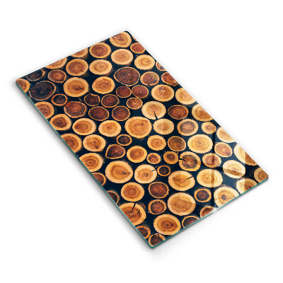 Steklena podloga za rezanje Leseni štori