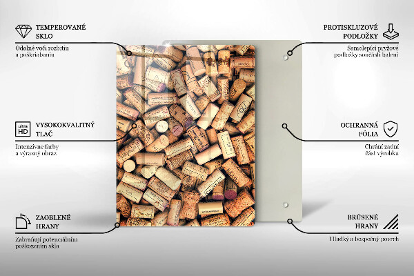 Steklena podloga za rezanje Žlice z začimbami