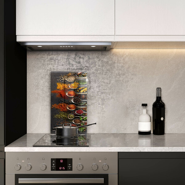 Steklena podloga za rezanje Žlice z začimbami