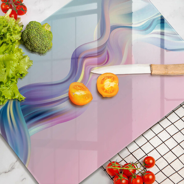Steklena podloga za rezanje Pastelna abstrakcija