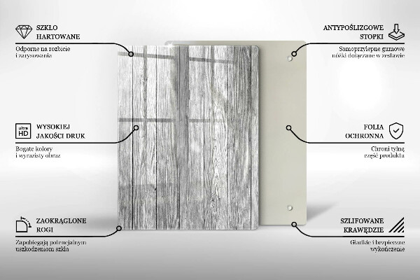 Steklena podloga za rezanje Rosne kapljice in cvet vrtnice