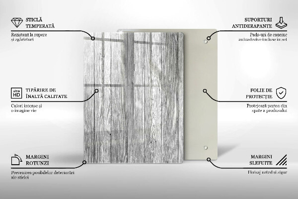 Steklena podloga za rezanje Rosne kapljice in cvet vrtnice