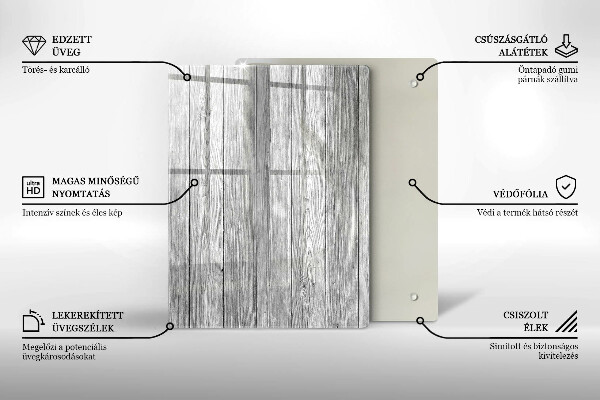 Steklena podloga za rezanje Rosne kapljice in cvet vrtnice