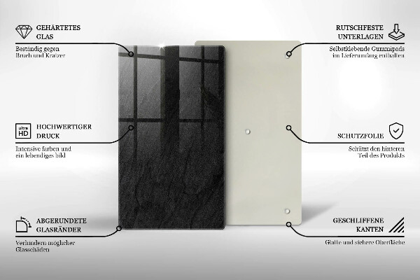 Steklena podloga za rezanje Kamnita tekstura