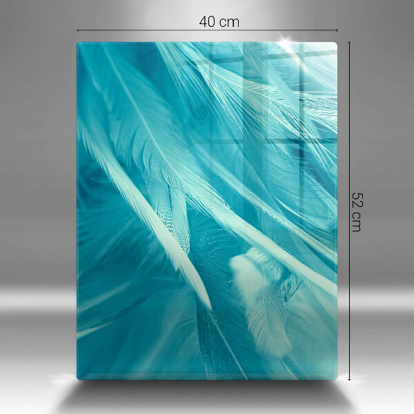 Steklena podloga za rezanje Nežno perje