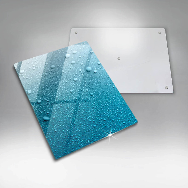 Steklena podloga za rezanje Kapljice vode