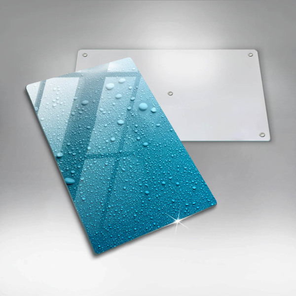 Steklena podloga za rezanje Kapljice vode