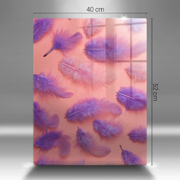 Steklena podloga za rezanje Puhasto perje