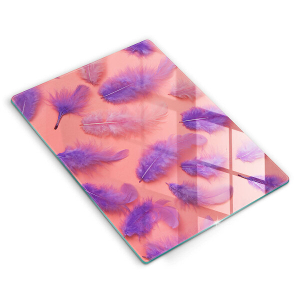 Steklena podloga za rezanje Puhasto perje