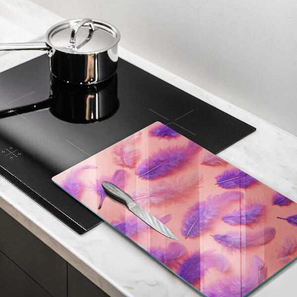 Steklena podloga za rezanje Puhasto perje