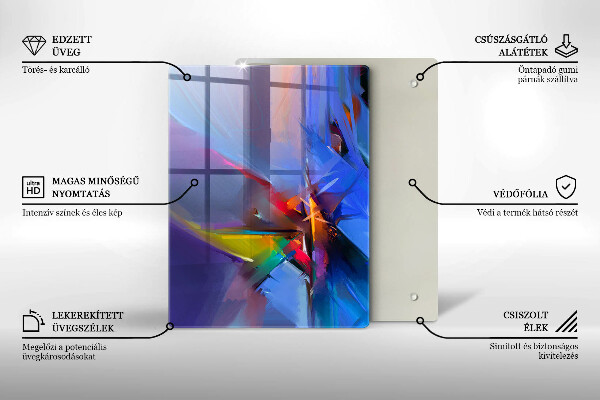 Steklena podloga za rezanje Puhasto perje