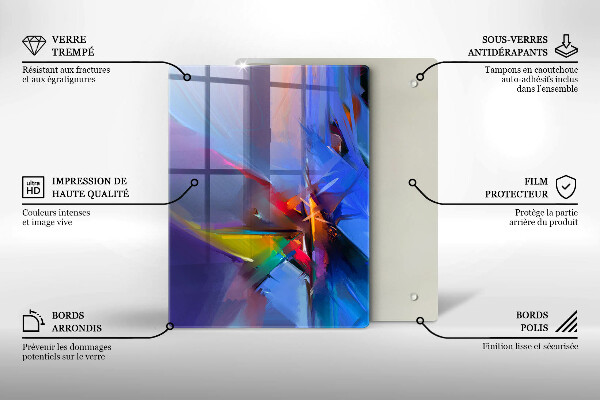 Steklena podloga za rezanje Puhasto perje