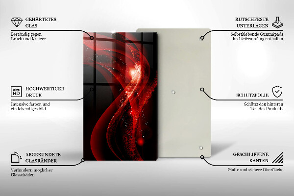 Steklena podloga za rezanje Moderna abstrakcija