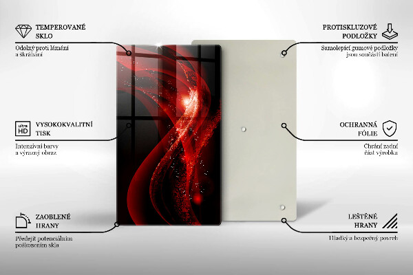Steklena podloga za rezanje Moderna abstrakcija