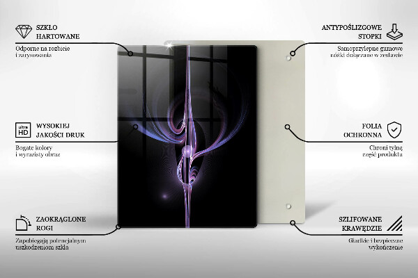 Steklena podloga za rezanje Moderna abstrakcija