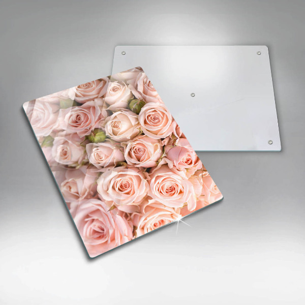 Steklena podloga za rezanje Šopek nežnih vrtnic