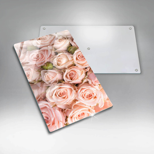 Steklena podloga za rezanje Šopek nežnih vrtnic