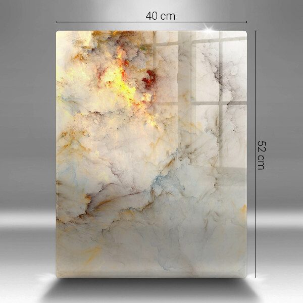 Steklena podloga za rezanje Tekstura marmorja z zlatom