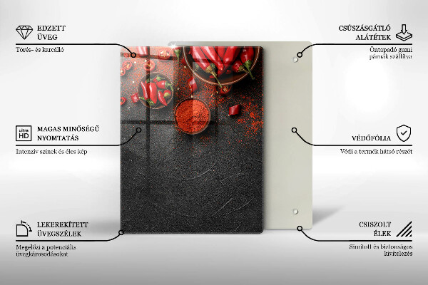 Steklena podloga za rezanje Tekstura marmorja z zlatom