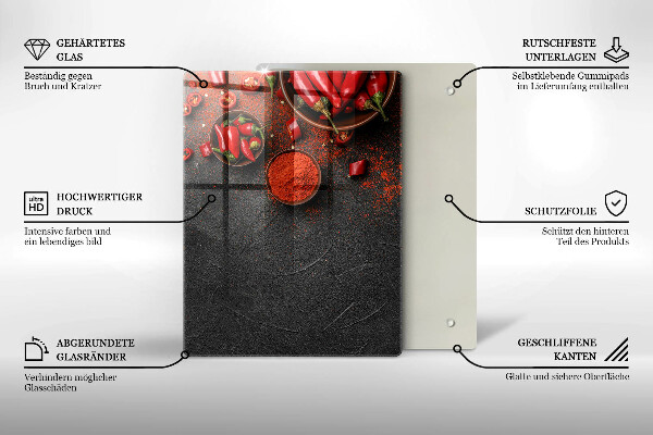 Steklena podloga za rezanje Tekstura marmorja z zlatom