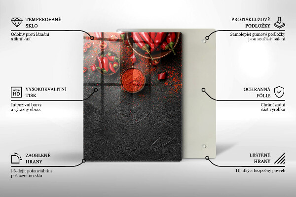 Steklena podloga za rezanje Tekstura marmorja z zlatom