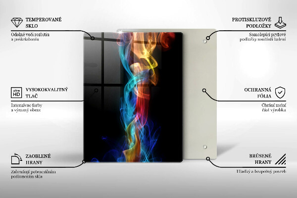 Steklena podloga za rezanje Lesene žlice začimb