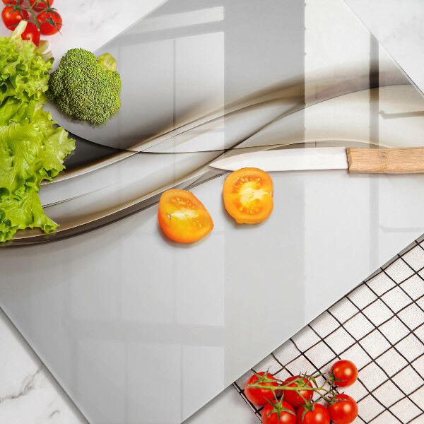 Steklena podloga za rezanje Abstrakcija mehkih linij